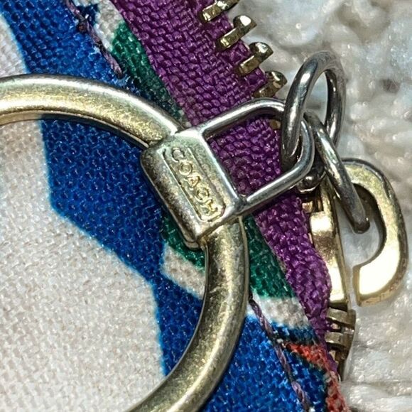 Coach Poppy Pop C Spotlight Tote Shoulder Bag Gold Multi Colored Bright - Picture 15 of 16